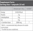 L-Carnitine 2000 mg. / 1 Amp.