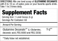 Glutamine Decanate 300g.