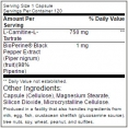 CARNITINE 750mg. / 120Caps