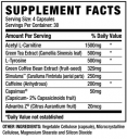 CYCLE 4 BLACK STIMULANT FAT BURN / 120 Caps.