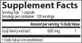 Goji Berry Extract 600mg. / 120 Vcaps.