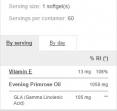 Evening Primrose Oil 1050mg / 60 Soft.