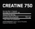 CREATINE 750 120 caps.
