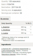 L-Arginine L-Ornithine L-Lysine