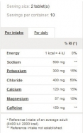 Energy Electrolytes + Caffeine / 20 Tabs.