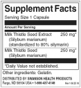 Milk Thistle (Standardized) 250 mg / 120 Caps