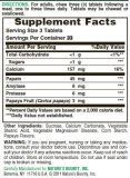 Papaya Enzyme 100 Chew Tabs.