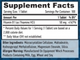 B1 Thiamine / 100 Tabs