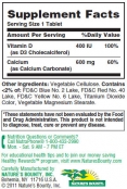 Calcium 600 + Vitamin D 60 Tabs.