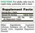 Magnesium 250 mg. / 100 Caps.