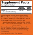 Vitamin E-400 IU D-Alpha Tocopheryl / 250 Softgels