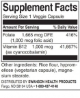 Folic Acid & B12 / 30 Vcaps