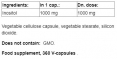 Inositol 1000 mg / 360 Caps