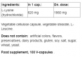 L-Lysine 620 mg / 100 Caps