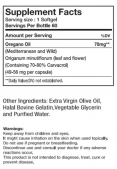 Wild Oregano Oil 600 mg / 60 Softgels