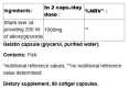 Shark liver oil / 80 Softgels