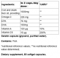 Cod Liver Oil 500 mg / 80 Softgels