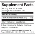 MSM 500 mg / 250 Caps