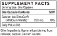 Calcium 250 mg / 60 Caps