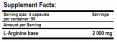 Arginine 120 Caps.
