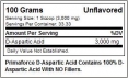 D-Aspartic Acid 100g.