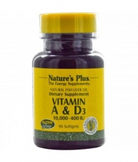 NATURE'S PLUS Vitamin A & D3 10000 IU / 400 IU / 90