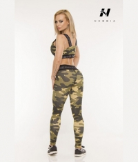 NEBBIA 203 CAMO LEGGINS / CAMO GREEN