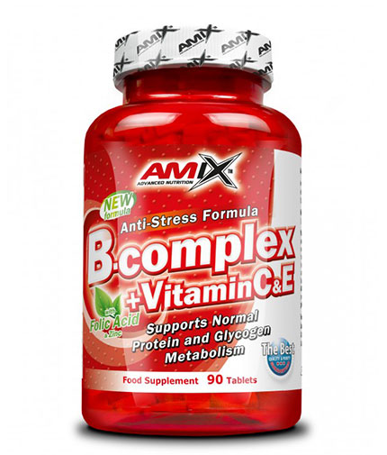 amix Vitamin B-Complex + Vitamin C & E / 90 Tabs.