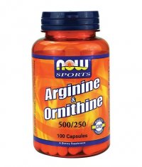 NOW L-Arginine / Ornithine / 500-250mg. / 100 Caps.