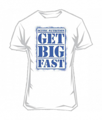 SCITEC T-Shirt Get Big Fast White L Promo