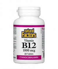 NATURAL FACTORS Vitamin B12 (Cyanocobalamin) 1000mcg. / 60 Tabs.