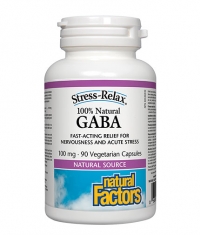 NATURAL FACTORS 100% Natural GABA / 90 Vcaps.