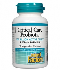 NATURAL FACTORS Critical Care Probiotic / 30 Vcaps.