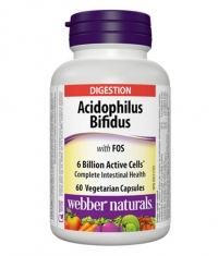 WEBBER NATURALS Acidophilus Bifidus and FOS / 60Vcaps.