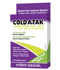 WEBBER NATURALS Cold-A-Tak® Oregano Oil 36% / 60Softgels.