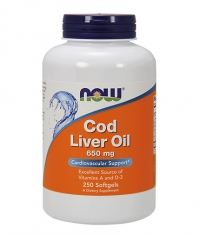 NOW Cod Liver Oil 650 mg / 250Softgels.