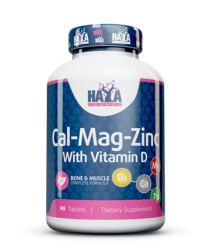 HAYA LABS Calcium Magnesium & Zinc with Vitamin D 90 Tabs.