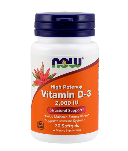 now Vitamin D-3 2000 IU / 30Softgels.