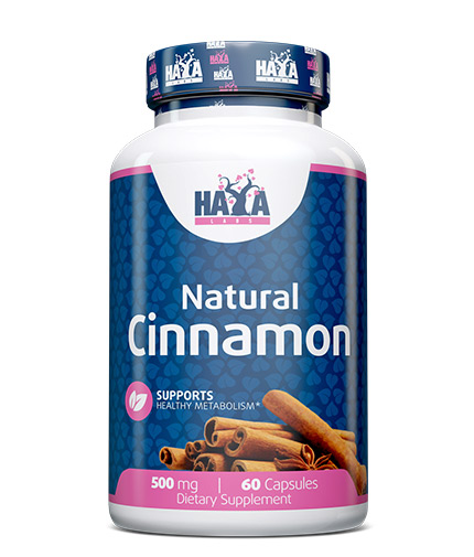 HAYA LABS Organic Cinnamon 500mg / 60 caps.