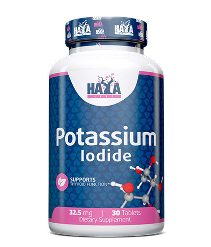 HAYA LABS Potassium Iodide 32.5mg. 30 Tabs.