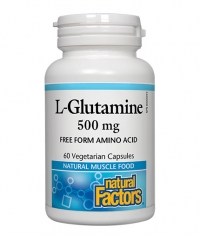 NATURAL FACTORS L-Glutamine 500mg. / 60 Vcaps.