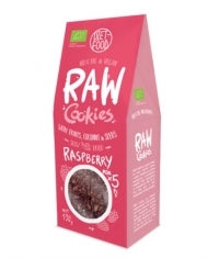 DIET FOOD Raw Cookies with Raspberries