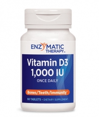 ENZYMATIC THERAPY Vitamin D3 1000IU / 90 Tabs.