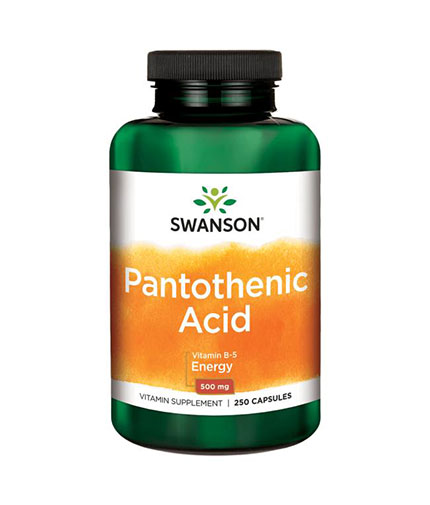 swanson Pantothenic Acid 500mg. / 250 Caps.