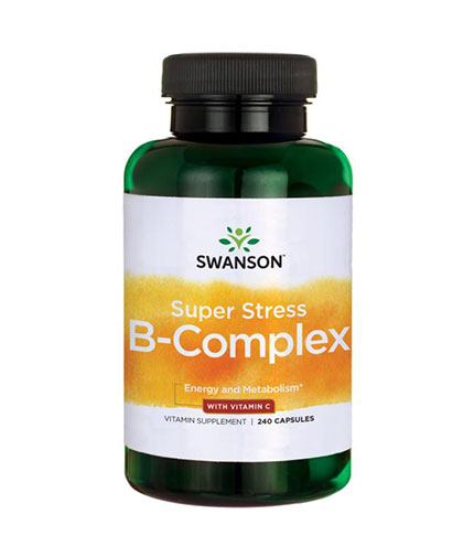 swanson Super Stress Vitamin B-Complex with Vitamin C / 240 Caps