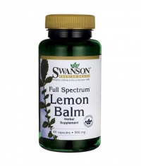 SWANSON Full Spectrum Lemon Balm 500mg. / 60 Caps