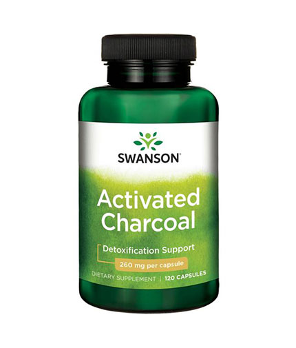 swanson Activated Charcoal 260mg. / 160 Caps