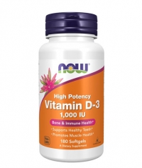 NOW Vitamin D-3 /1000IU / 180 Softgels