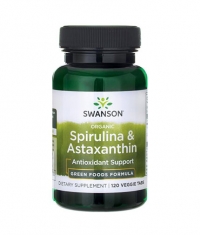 SWANSON Organic Spirulina & Astaxanthin / 120 Vtabs