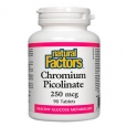 NATURAL FACTORS Chromium Picolinate / 90 Tabs